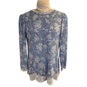 Jack Bryan Vintage Beaded Tunic Occasion Event Sz. 12
